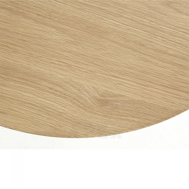 Ava Round Coffee Table Top In White American Oak And Metal Barons Ava Round Coffee Table Top In White American Oak And Metal 3