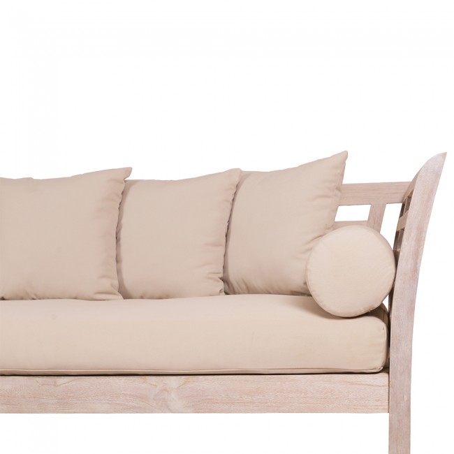 Whitewashed Teak Outdoor Sofa Daybed Barons Whitewashed Teak Outdoor Sofa Daybed