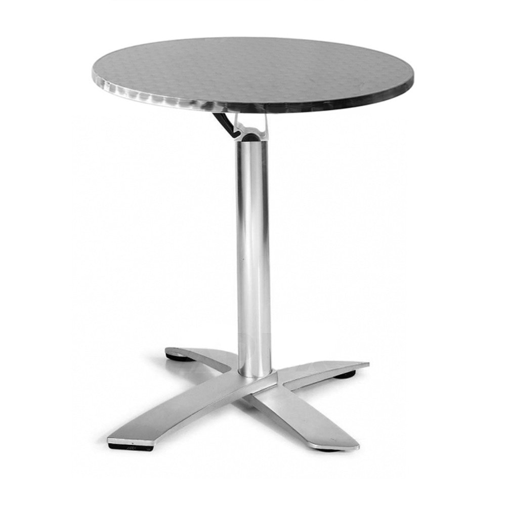 Rylie Round Folding Table Outdoor Stainless Steel Stackable Apex