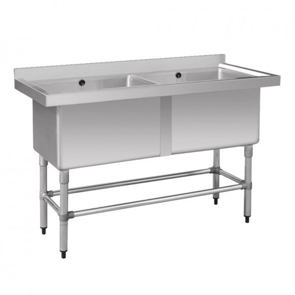 1410-6-DSB Stainless Steel Double Deep Pot Sink
