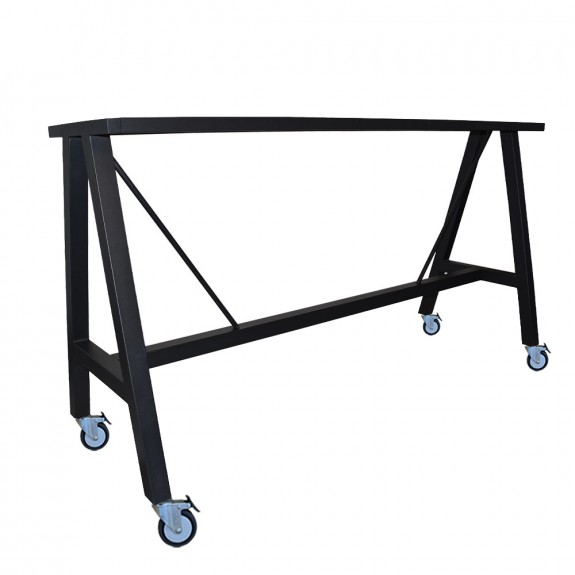 A Frame Bar Table Base with Castors Apex