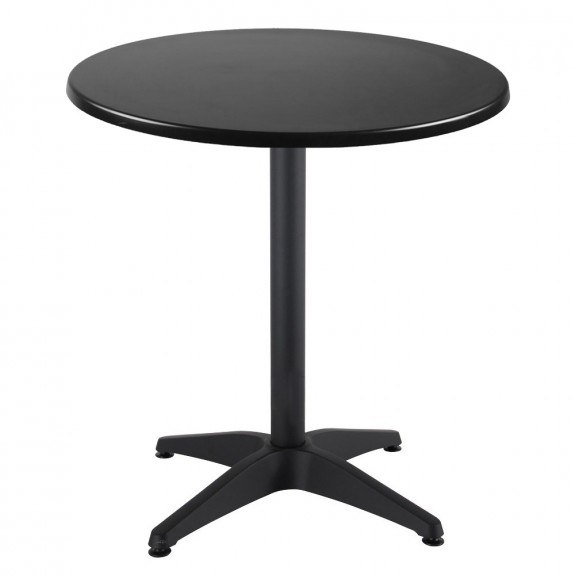 Aida Black Aluminium Round Indoor Outdoor Table