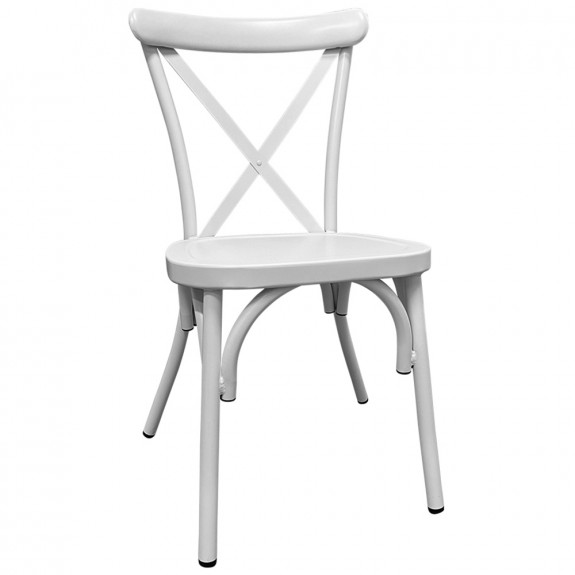 Aluminium Cross Back Outdoor Chair