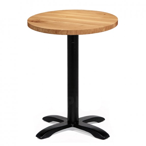 Alvina Modern Oak Round Timber Dining Table