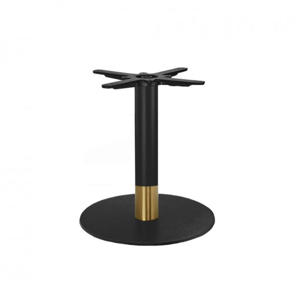 Annick Black Steel Coffee Table Base Disc 400