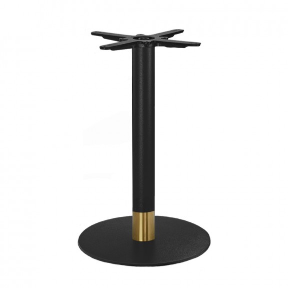 Annick Black Steel Table Base Round