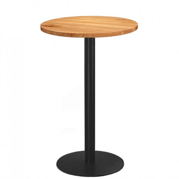 Annick Round Oak Bar Table