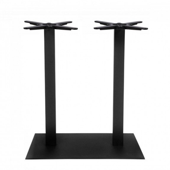 Annick Twin Table Base Black Steel