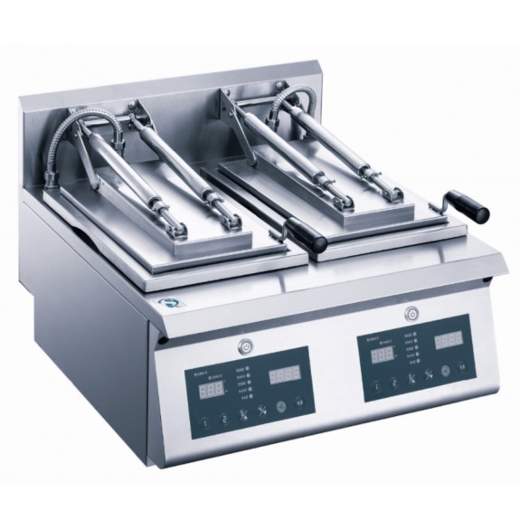 Benchstar Automatic Double Pan Friend Dumplings/Buns Machine NPD-2