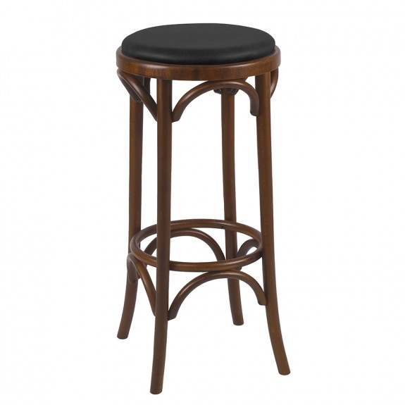 Genuine Bentwood Bar Stool with Padded Seat 78cm Apex