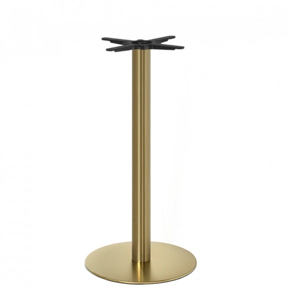 Brass Bar Table Base Round