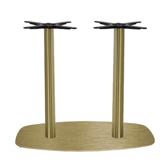 Annick Twin Table Base Black Steel