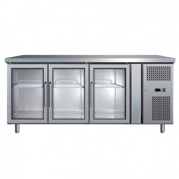 Bromic 417L Three Door Display Under Bar Fridge UBC1795GD