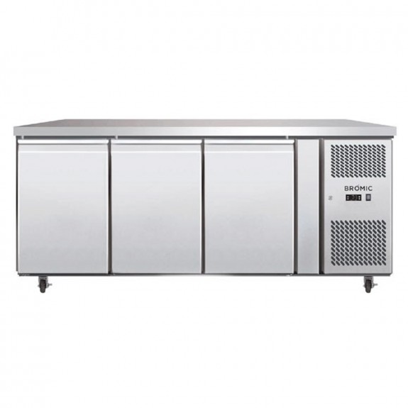 Bromic 417L Three Door Stainless Steel Horizontal Fridge UBC1795SD