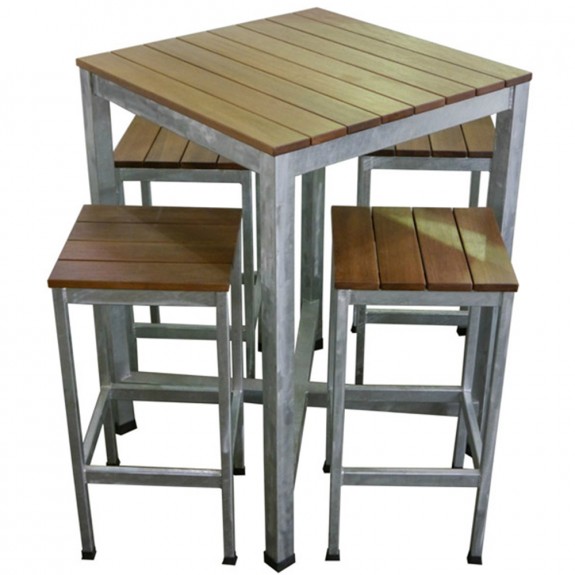 Commercial Outdoor Bar Table And, Outdoor Tall Bar Table Setup