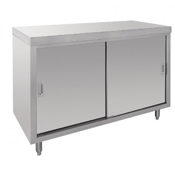 CE151 Vogue Stainless Steel Floor Standing Cupboard - 900x1200x600mm