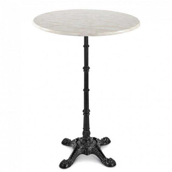 Celestine Round Dining Table Classic Black Cast Iron Base