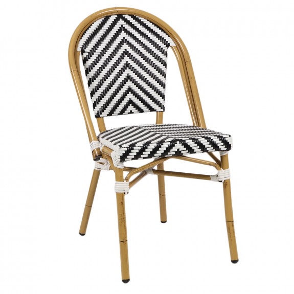 Chevron Wicker Outdoor Chair