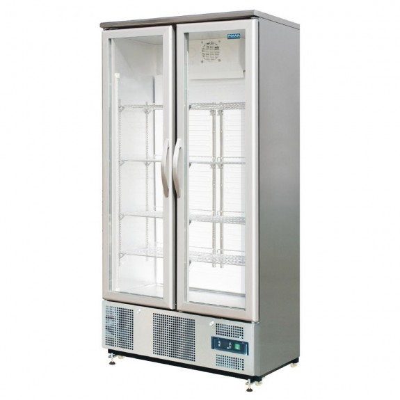 CK477-A Polar Double Door Upright Back Bar Cooler Hinged S/S