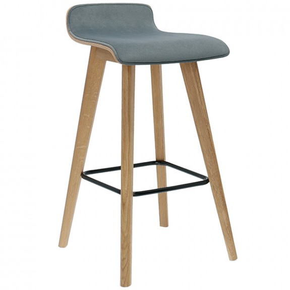 Cleo Wood-backed Upholstered Barstool BST-1605