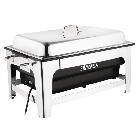 CM266-A Olympia Electric Chafing Dish - 100mm deep Pan with stand
