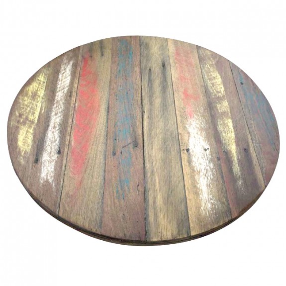 Custom Reclaimed Round Timber Table Top