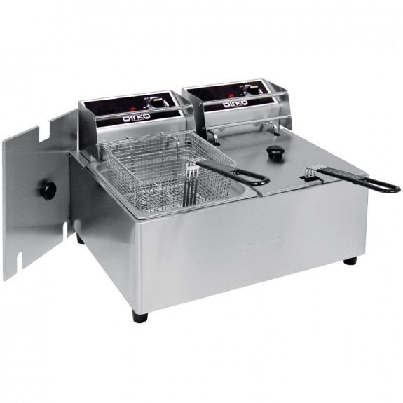 DL577 Birko Double Benchtop Fryer - 2x5 Litre 10Amp