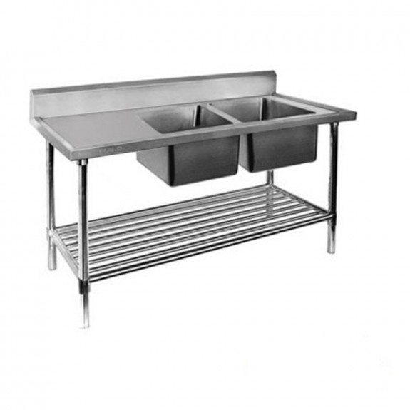 FED Double Right Sink Bench with Pot Undershelf DSB7-1800R/A-1