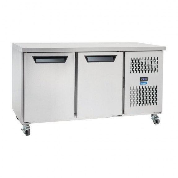 DW970 Williams Topaz Two Door Under Counter Storage Freezer Stainless Steel