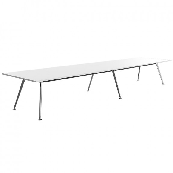 Infinity Large Boardroom Table Chrome Legs