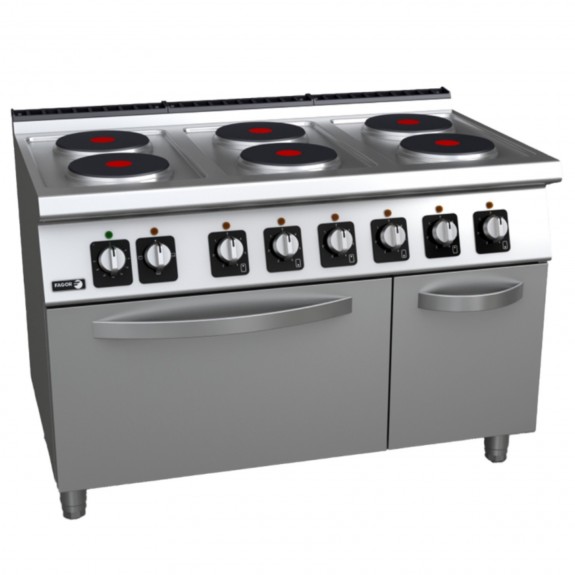 Fagor Kore 700 Series Electric 6 Burner with Oven C-E761