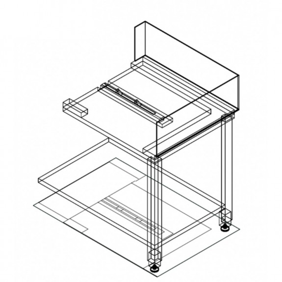 Fagor Stainless Steel Corner Bench W/ Introduction Of Baskets By The Right Side E-90D
