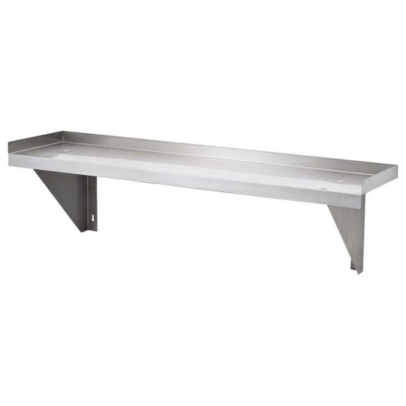 FED 1200mm Stainless Steel Solid Wallshelf 1200-WS1