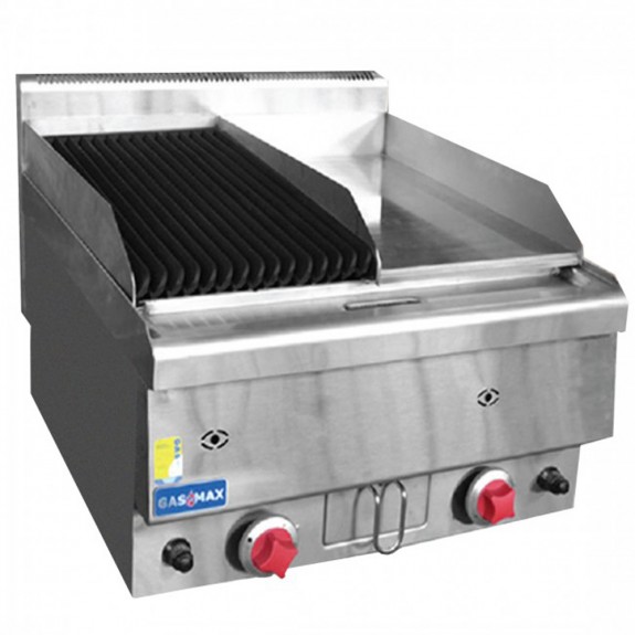 F.E.D GASMAX Benchtop Combo 1/2 Char & 1/2 Griddle JUS-TRGH60 
