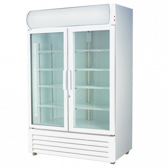 F.E.D LG-730GE Two Glass Door Colourbond Upright Drink Fridge