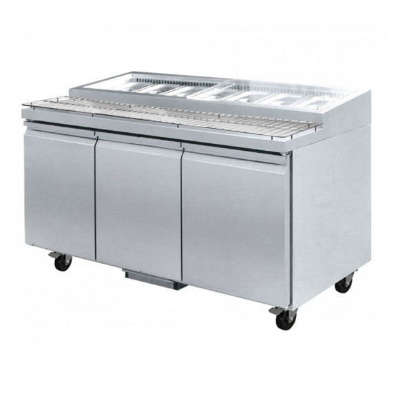 F.E.D PWB200 four door DELUXE Pizza Prep Bench