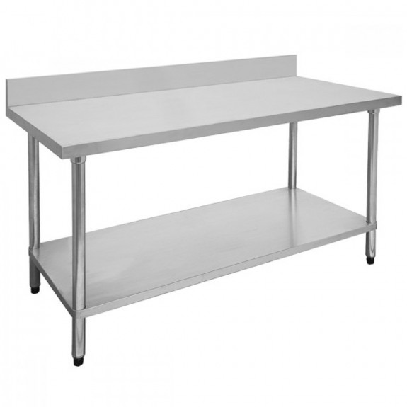 FED Economic 304 Grade Stainless Steel Table with splashback 1500x700x900 1500-7-WBB 