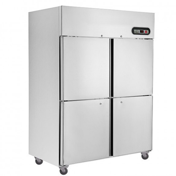 F.E.D. SUC1000 TROPICAL Thermaster 4×½ door SS Fridge