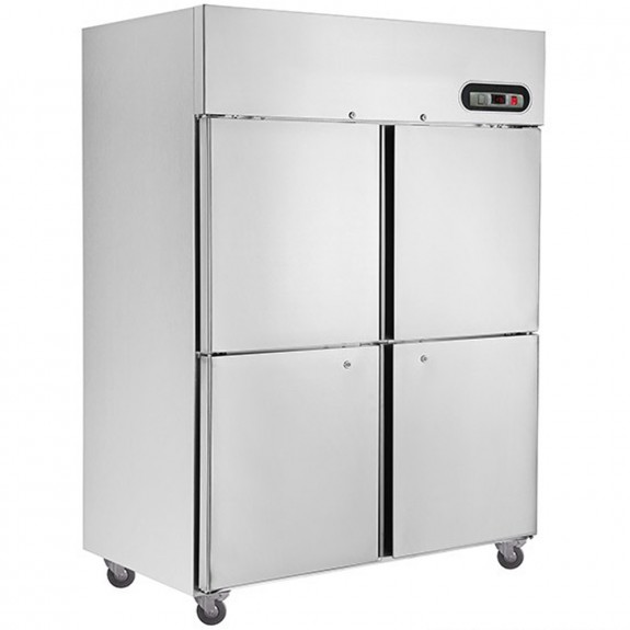 F.E.D. SUF1000 TROPICAL Thermaster 4×½ door SS Freezer