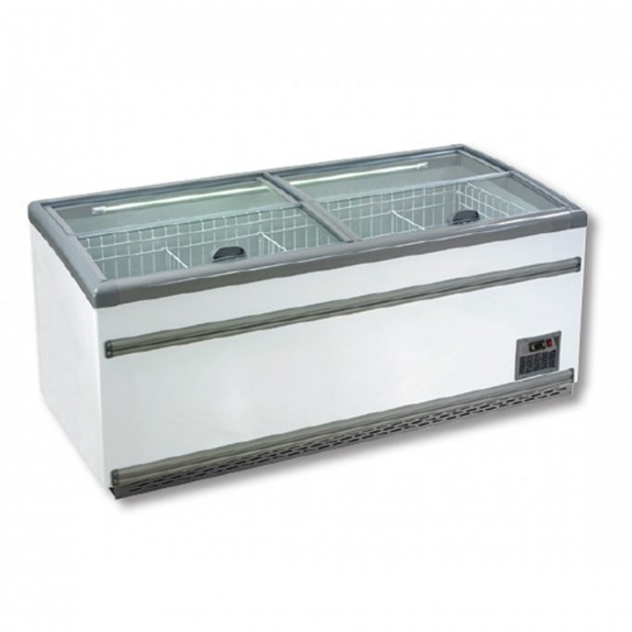 F.E.D ZCD-E185S Supermakert Island Dual Temperature Freezer & Chiller