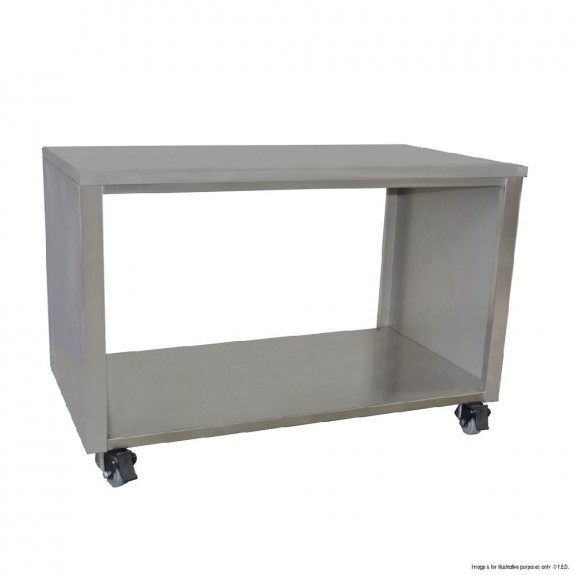 FED Stainless Steel Pass Through Cabinet On Castors 1500mm STHT-1500S