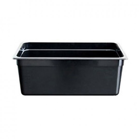 Food Tek Black Poly 1/2 x 65 mm Gastronorm Pan JW-P122B (1 Pack)