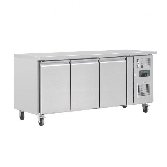 G597-A Polar U-Series Triple Door Counter Fridge 417 Litre