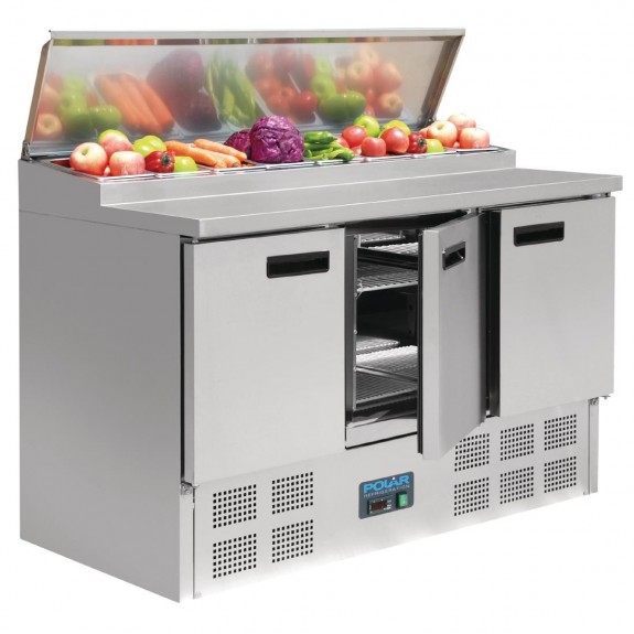 G605-A Polar G-Series Pizza Prep Counter Fridge 390 Litre