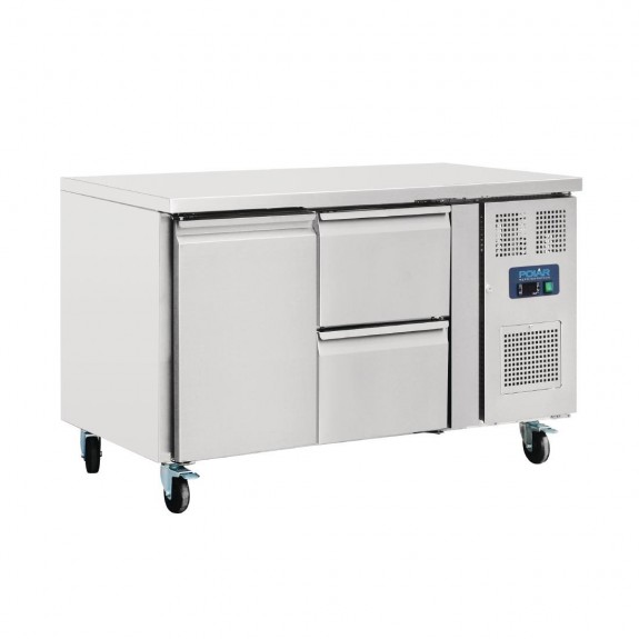 GD873-A Polar U-Series Double Drawer Counter Fridge 282 Litre
