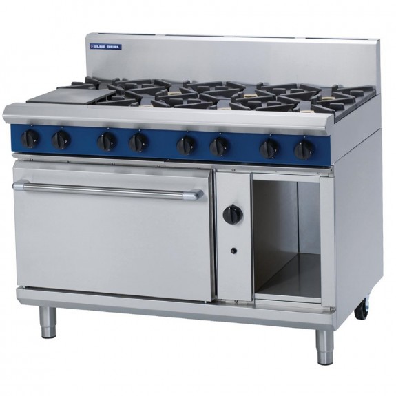 GE825-P Blue Seal 1200mm Gas 8x Burner Static Range - LPG / Propane