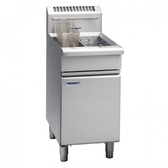 GE855-N Waldorf 450mm Gas Twin Pan 26 Litre Deep Fryer - Natural Gas