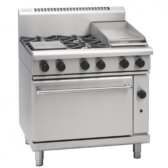 GE869-P Waldorf 900mm Gas Static Range with 4x Burners & 300mm Griddle - LPG / Propane