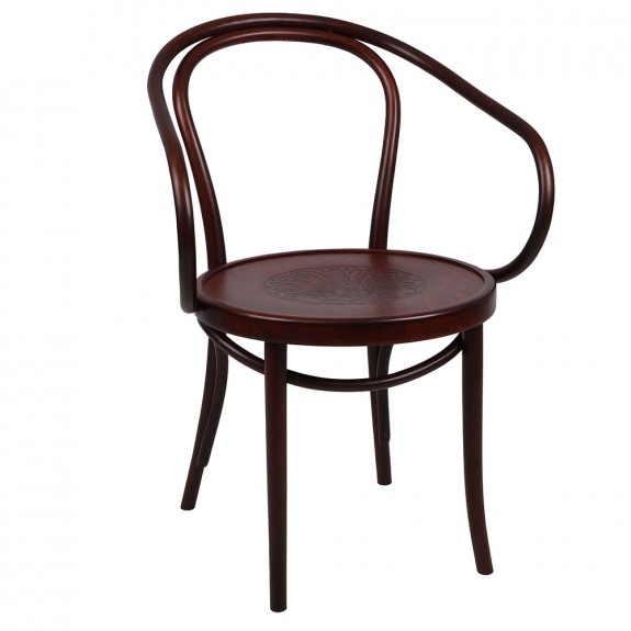 Genuine B-9 Bentwood Armchair - Cognac Finish - Limited Stock