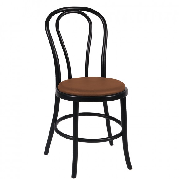 Genuine Stackable Bentwood Chair with Padded Seat Apex